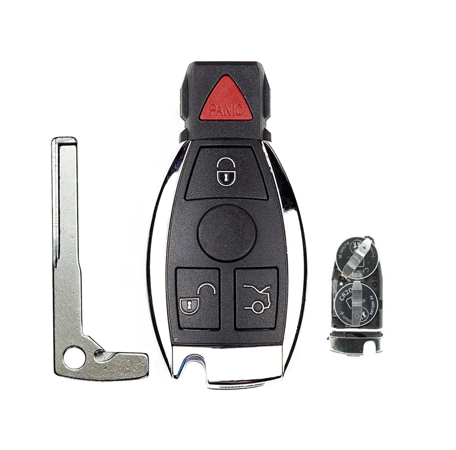 1997 - 2014 Mercedes Benz Smart Key 4B Fob con Panic FCC# IYZ-3312 (doble batería) - Mercado de accesorios RC-BENZ-10C