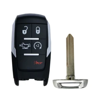 2019 - 2024 RAM 2500 3500 4500 5500 (Resistente Aguanta) Smart Key 5B FCC# GQ4-76T - Caras plateadas RC-DODGE-49C