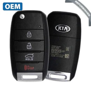 2014-2019 Kia Soul / Llave abatible de 4 botones / PN: 95430-B2100 / OSLOKA-875T (PS) (REACONDICIONADO ORIGINAL) RFK-KIA036